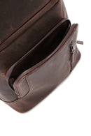 Men's Brown Leather Backpack | Derimod