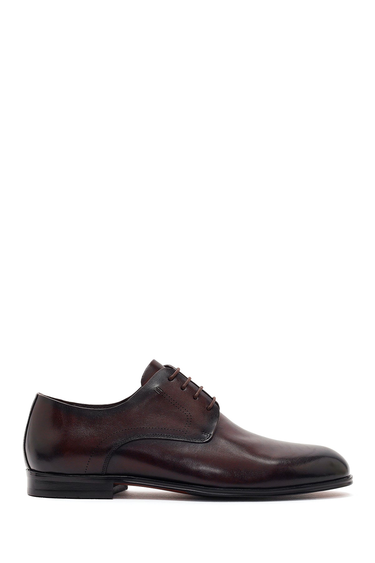 Derimod Black Male Brown Lace-Up Classic Leather Shoes 26SFD695418 | Derimod