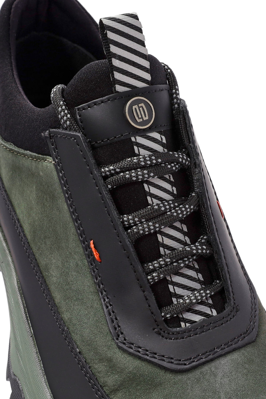 Erkek Yeşil Bağcıklı Nubuk Deri Sneaker