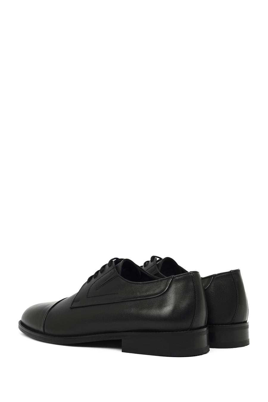 Men's Black Laced Leather Classic Shoes