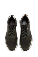 Men's Khaki Leather Sneaker | Derimod