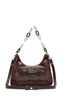 Women's Brown Double Strap Shoulder Bag | Derimod