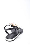 Women's Seashell Detailed Flip Flops Sandals | Derimod