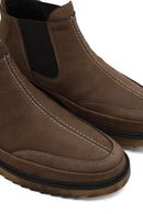 Men's Mink Nubuck Leather Chelsea Boot | Derimod