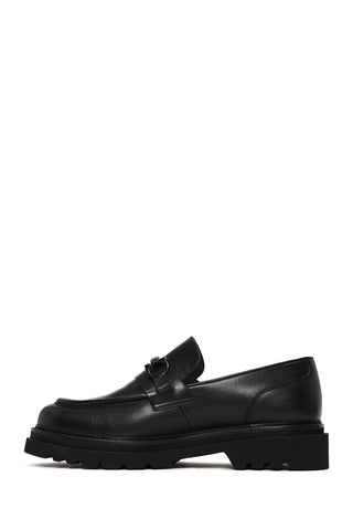 Erkek Siyah Deri Casual Loafer