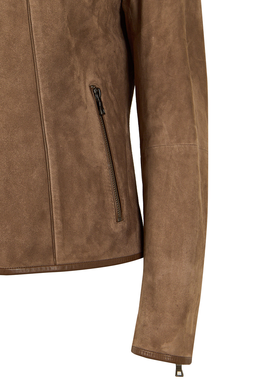 Sybil Woman Mink Short Suede Jacket