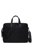 Male Black Fabric Briefcase | Derimod