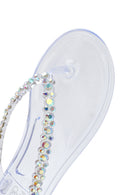 Kadın Şeffaf Parmak Arası Taşlı Jelly Terlik | Derimod