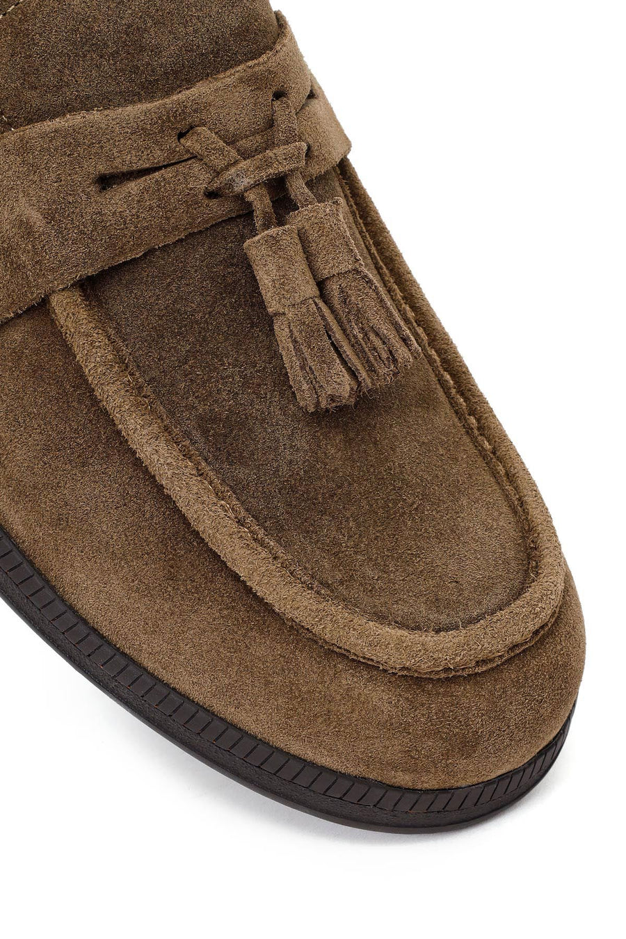 Male Tan Tasselled Suede Casual Loafer