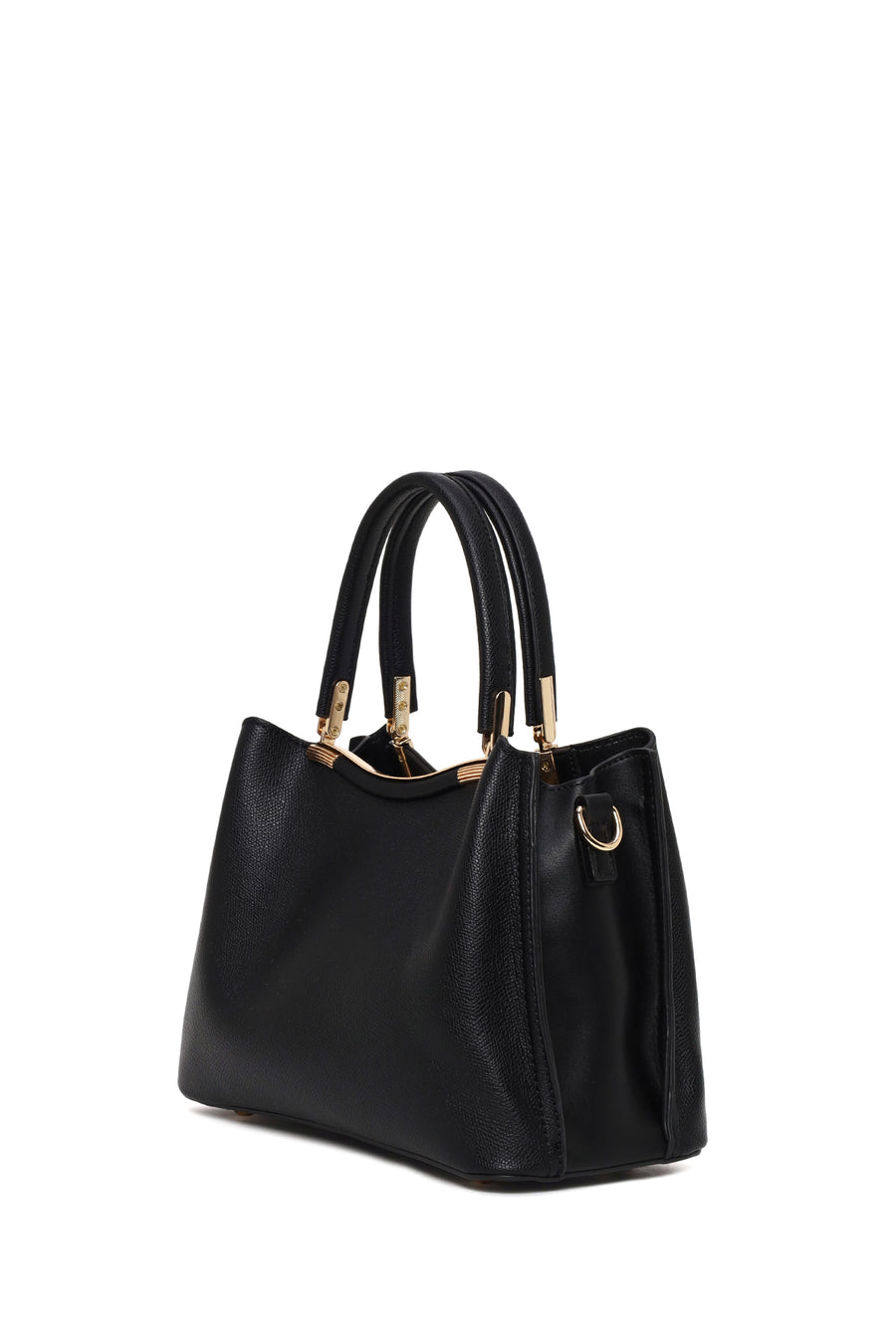 Woman Black Long-Strap Shoulder Bag