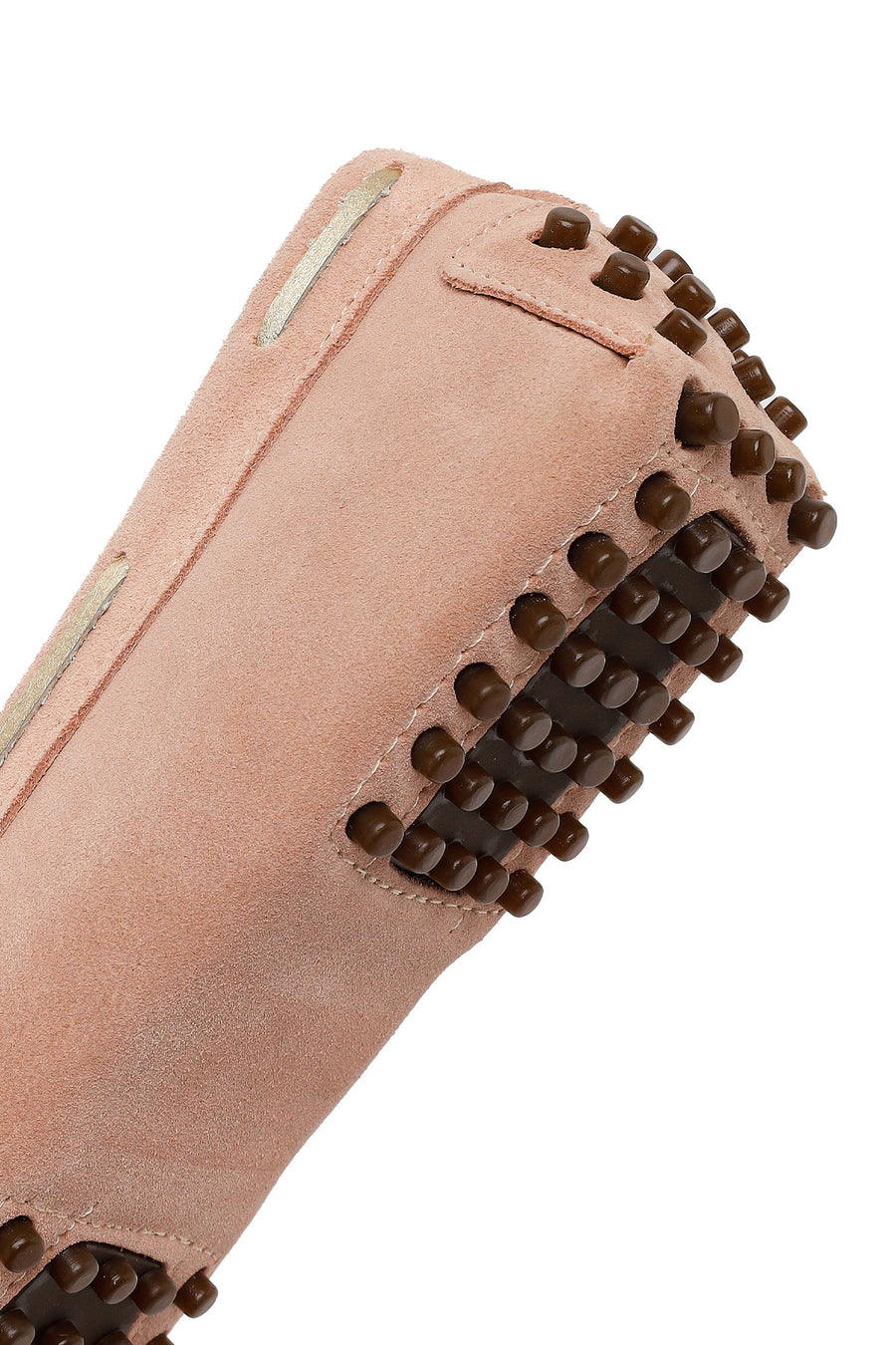 Woman Powder Tasselled Suede Loafer