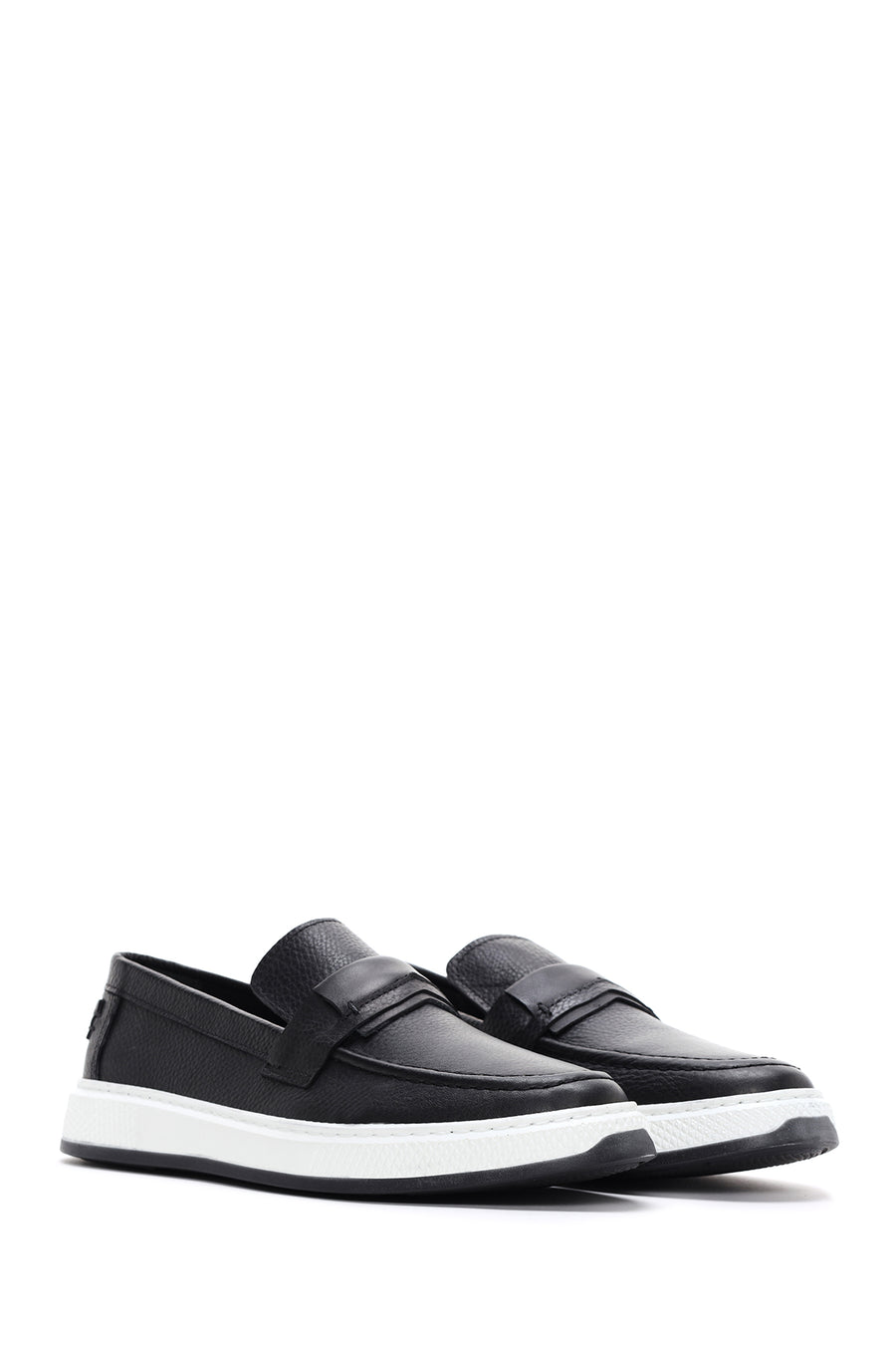 Men's Black Leather Loafer