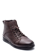 Men's Leather Zippered Boots | Derimod