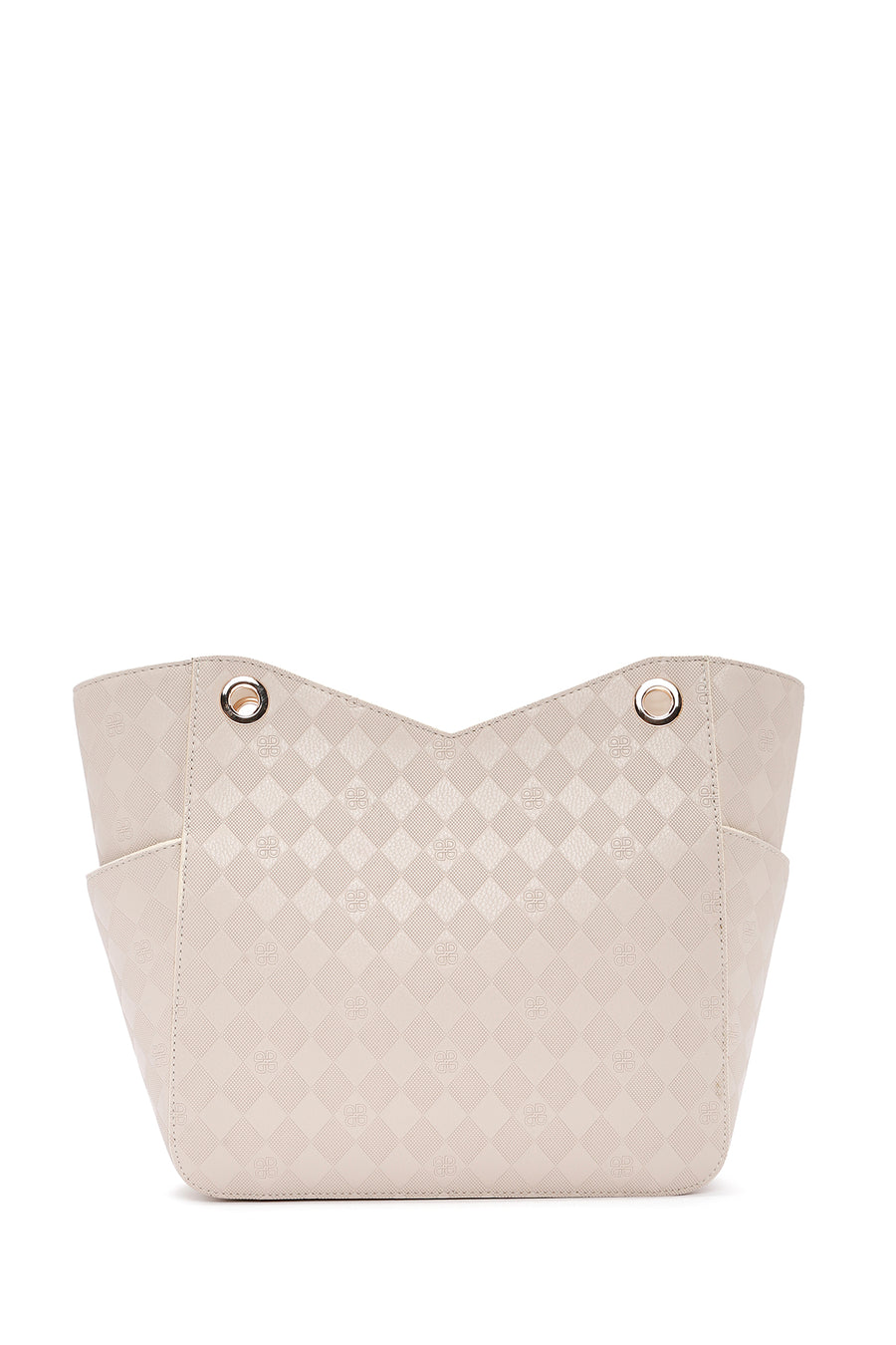 Women's Cream Printed Shoulder Bag