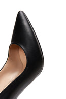 Women's Black Leather Stiletto | Derimod