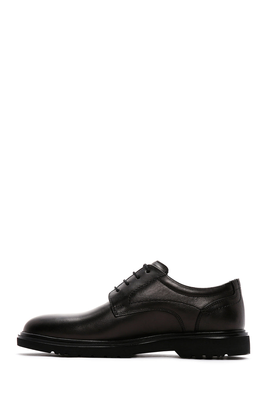 Men's Black Leather Casual Shoes