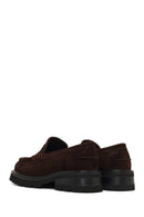 Woman Brown Thick-Soled Suede Loafer | Derimod