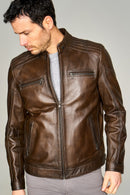 Maxim Men's Leather Jacket | Derimod