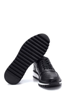 Men's Leather Patterned Sneaker | Derimod