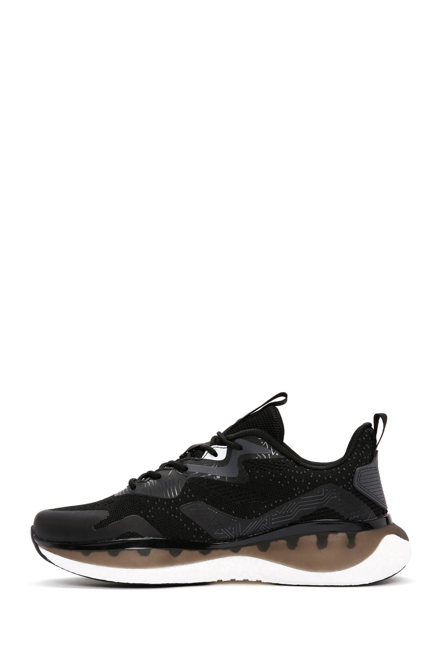Derimod Zero Erkek Siyah Bağcıklı Kalın Tabanlı Kumaş Sneaker