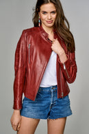 Bravo Women's Leather Jacket | Derimod