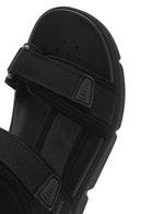 Geox Men's Black Xand 2s Fabric Sandals | Derimod