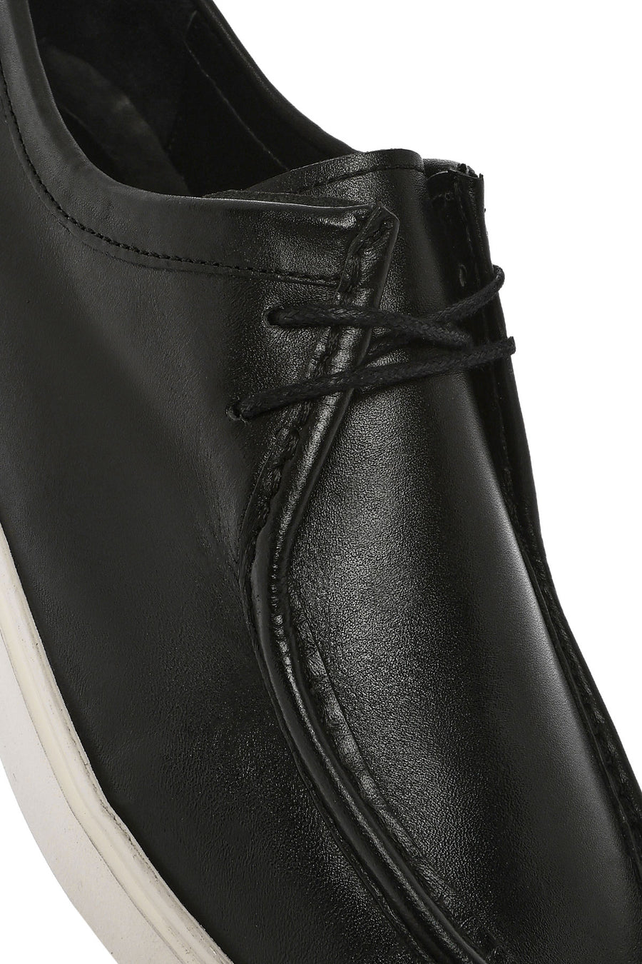 Men's Black Leather Casual Shoes