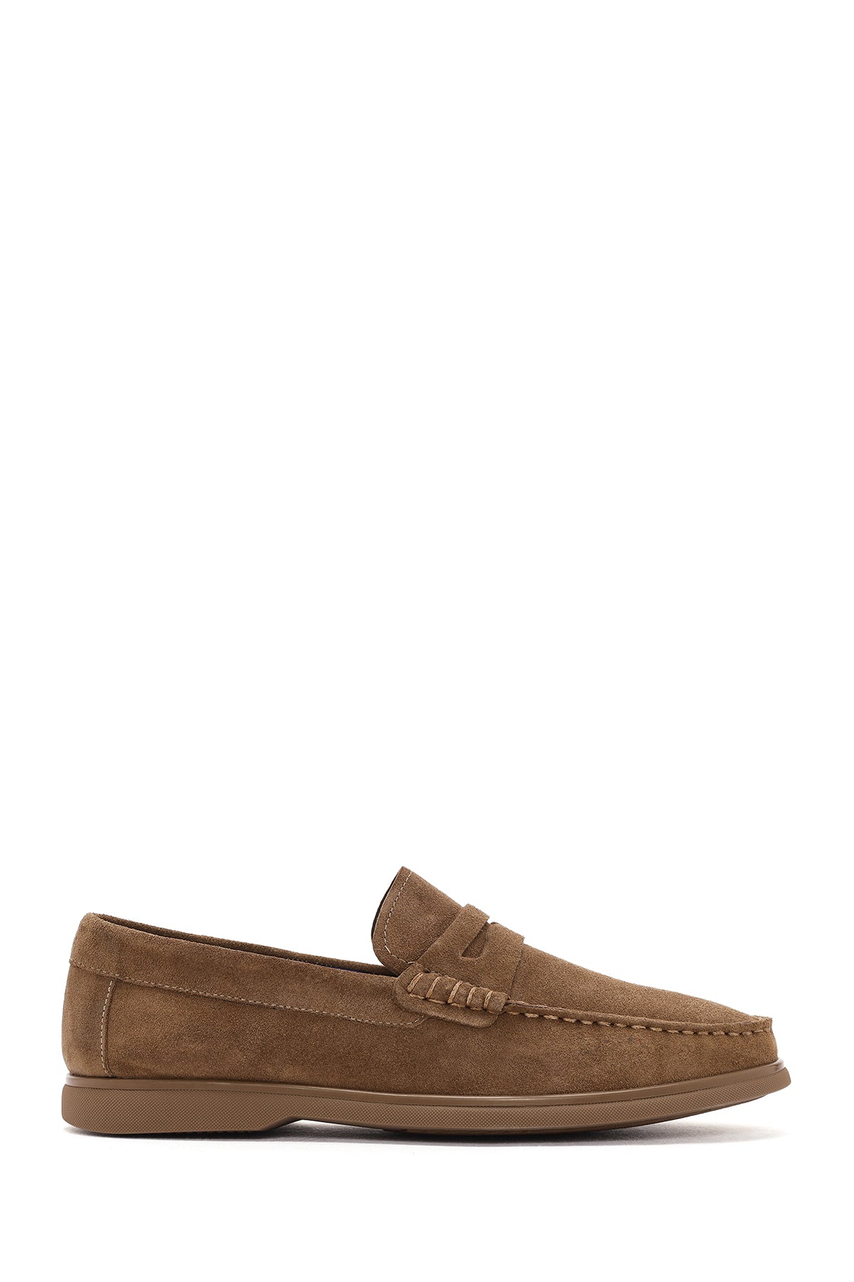 Derimod Fly Erkek Vizon Süet Deri Casual Loafer 24SFD631810 | Derimod