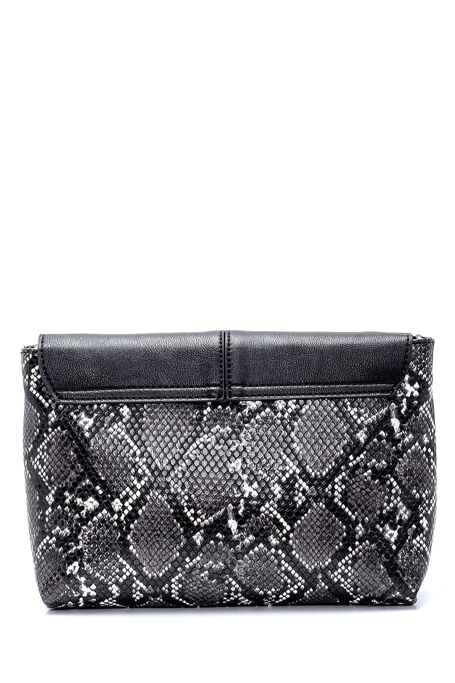 Women's Snakeskin Pattern Detailed Shoulder Bag