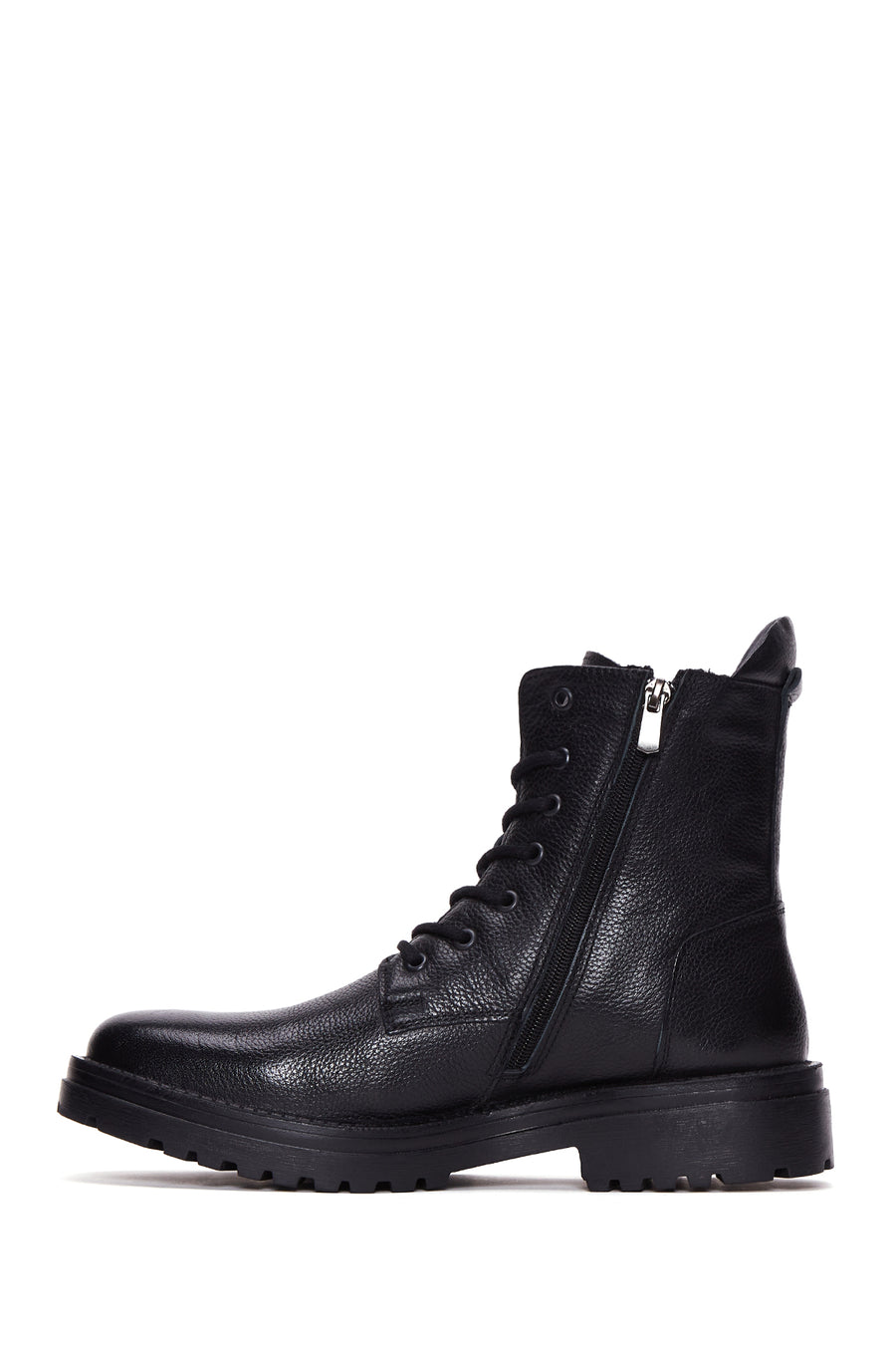 Men's Leather Zippered Boots