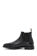 Men's Black Leather Chelsea Boots | Derimod