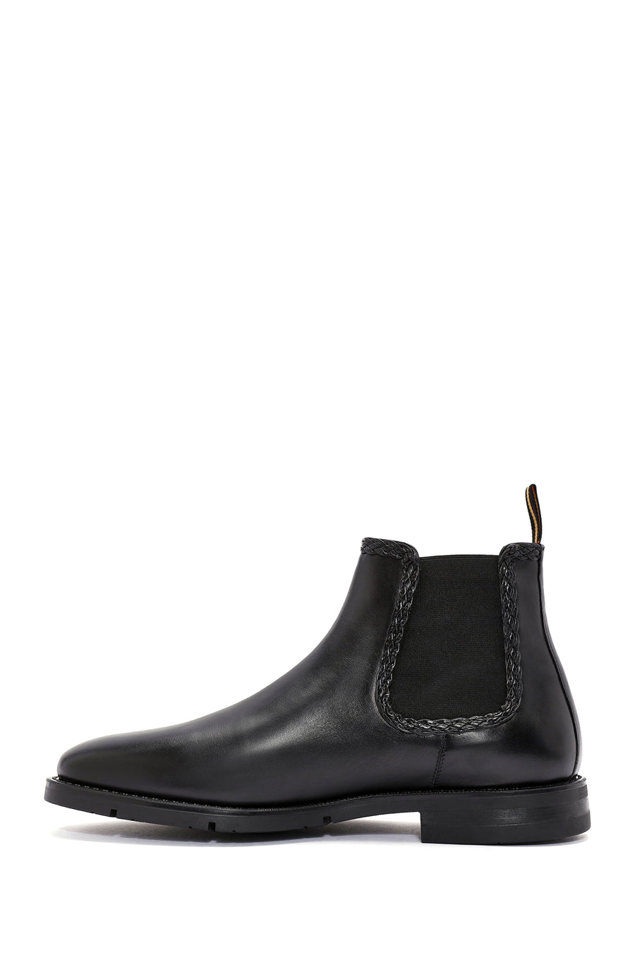 Men's Black Leather Chelsea Boots