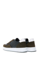 Men's Khaki Leather Thick Soled Sneaker | Derimod