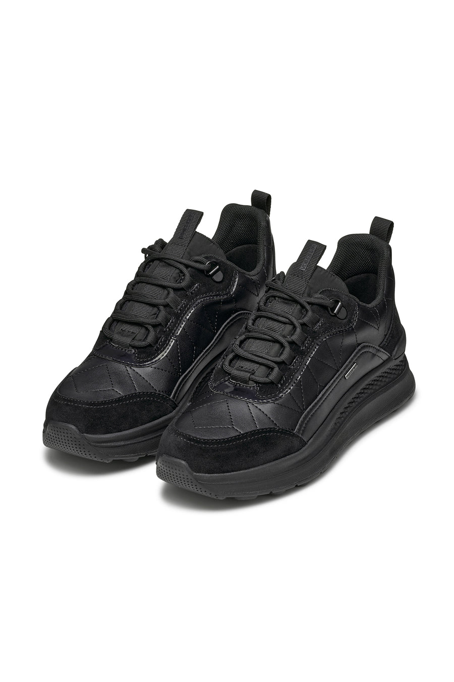 Geox Women's Black Spherica Active X2 Abx Laced Waterproof Sneaker