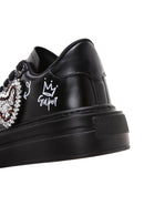 Women's Black Stone Sneaker | Derimod