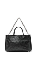 Women's Black Chain Strap Printed Handbag | Derimod