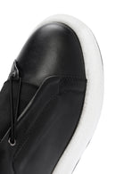 Men's Black Leather Sneaker | Derimod