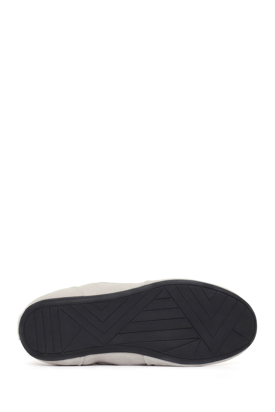 Women's Grey Lace-up Leather Sneaker