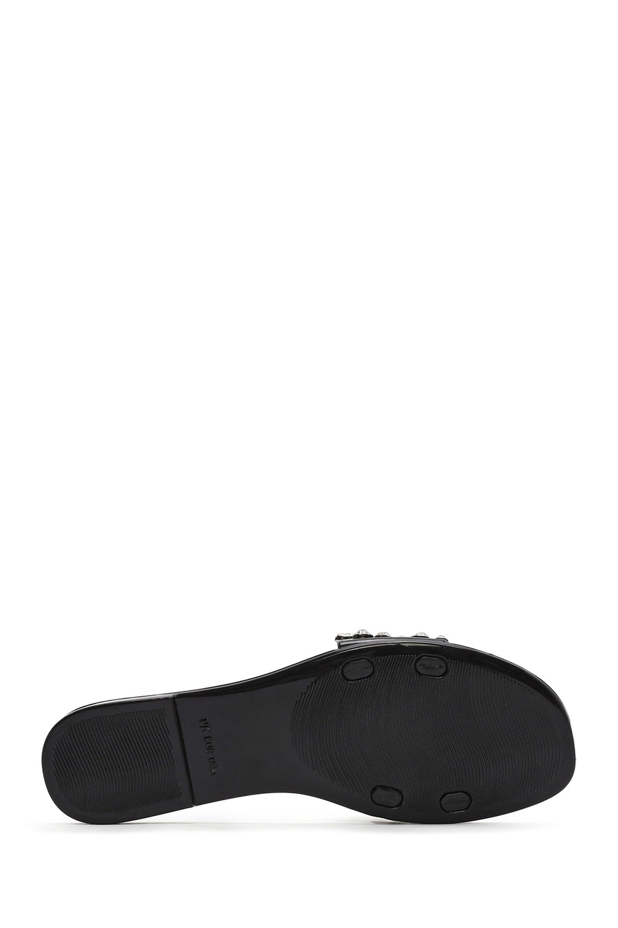 Women's Black Stone Jelly Slippers
