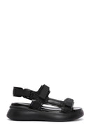 Women's Black Ankle Strap Thick Soled Sandals | Derimod