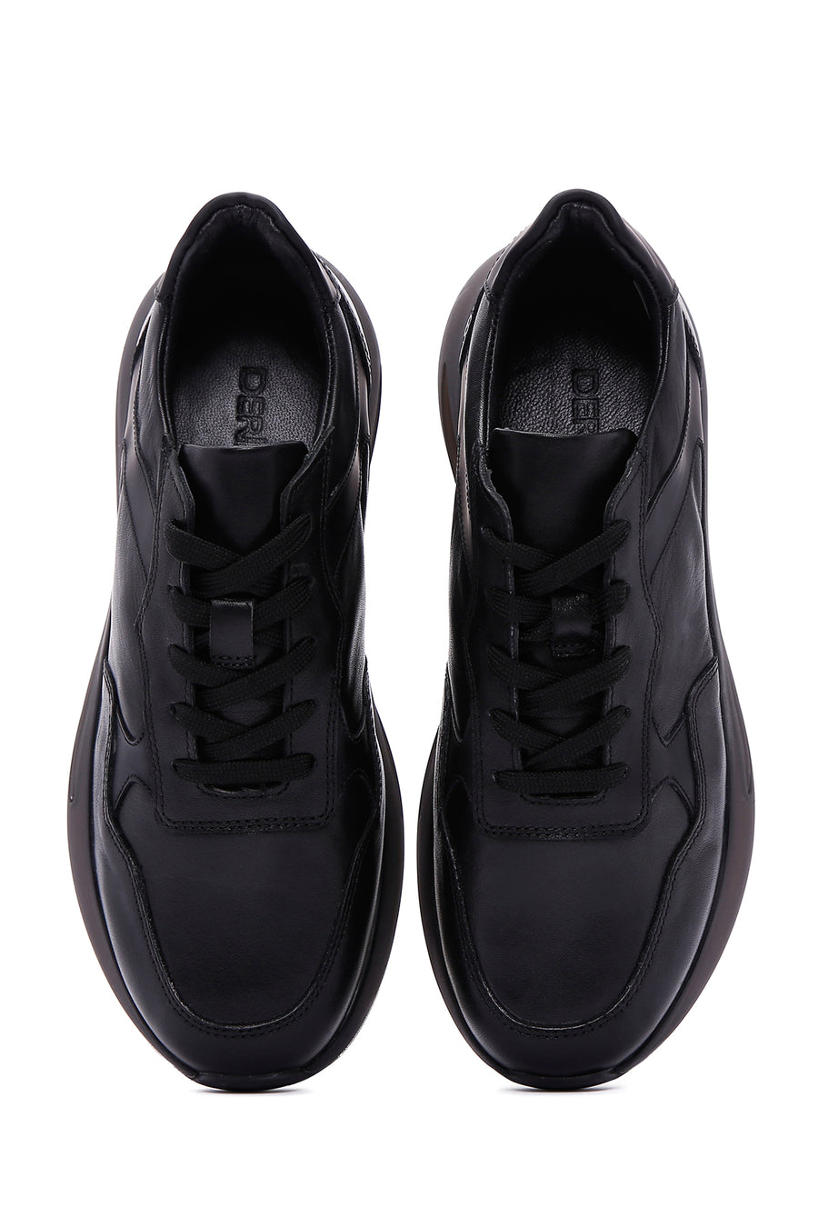 Men's Black Leather Sneaker