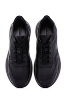 Men's Black Leather Sneaker | Derimod