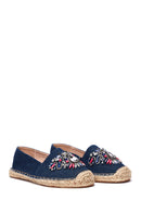 Kadın Mavi Taşlı Espadril | Derimod