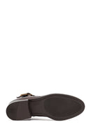 Woman Brown Zippered Leather Boat | Derimod