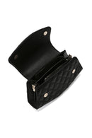 Women's Black Long Chain Strap Quilted Mini Shoulder Bag | Derimod