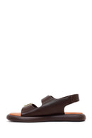 Women's Brown Double Buckle Sandals | Derimod