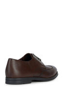 Geox Men's Brown Decio Laced Leather Classic Shoes | Derimod