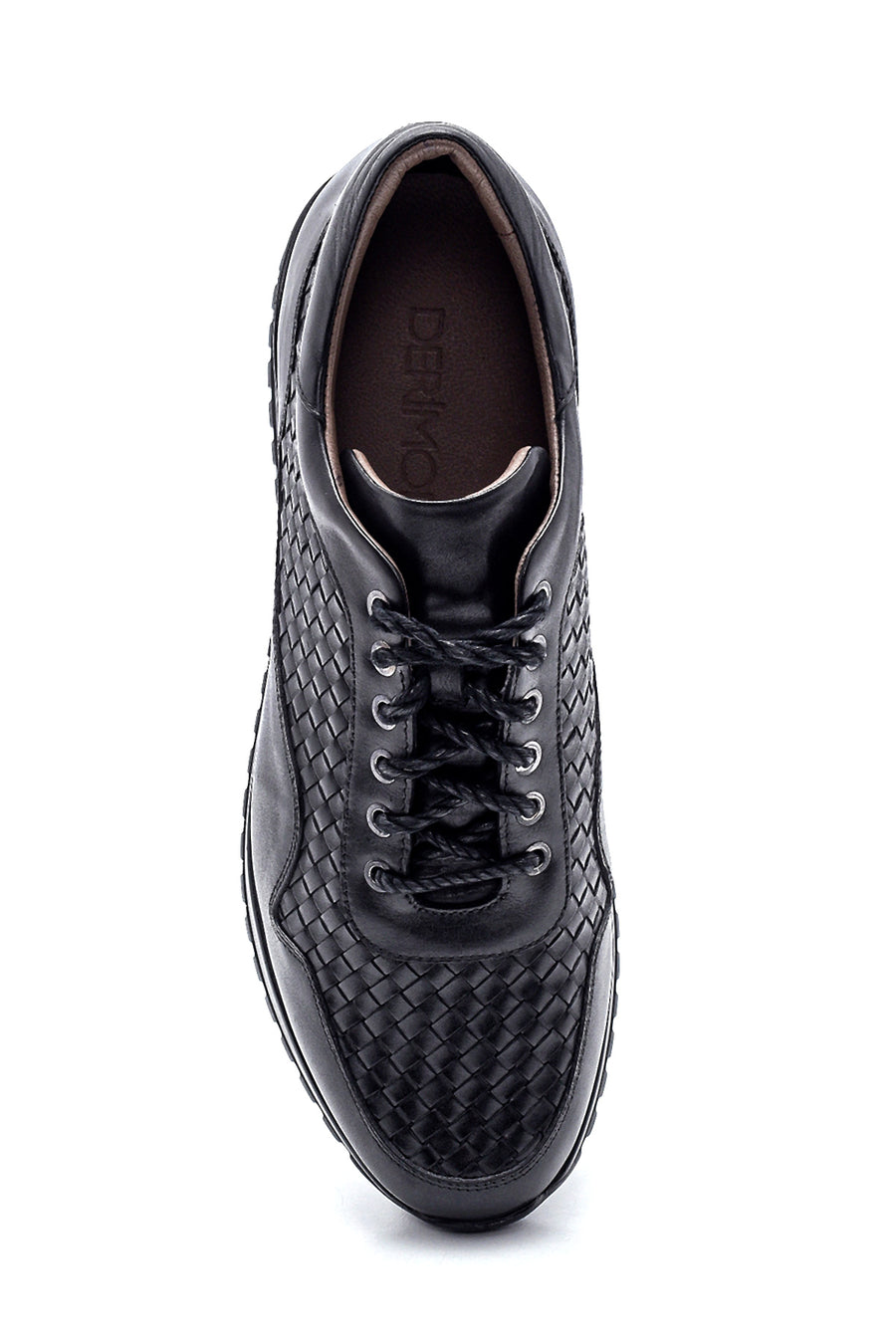 Erkek Deri Örgülü Sneaker