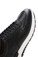 Men's Black Leather Sneaker | Derimod