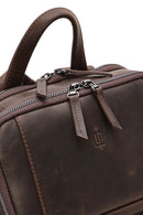 Men's Brown Leather Backpack | Derimod